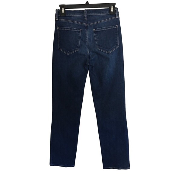 L'Agence Jeans Women's Size 25 Blue Cotton Blend Alexia Colton Straight Leg - Picture 2 of 7